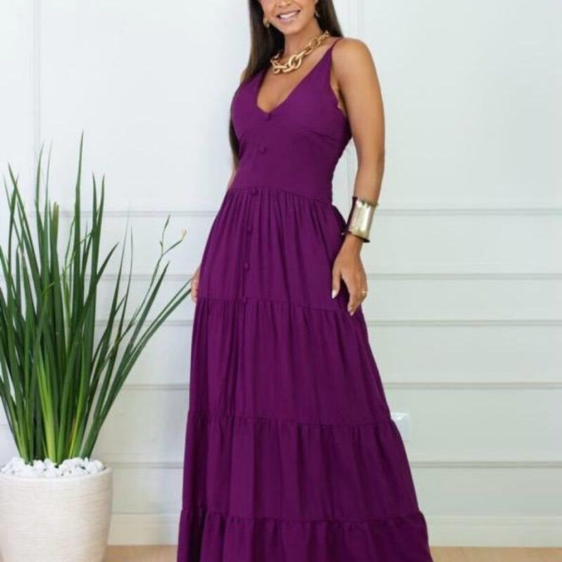 Vestido Longo Roxo