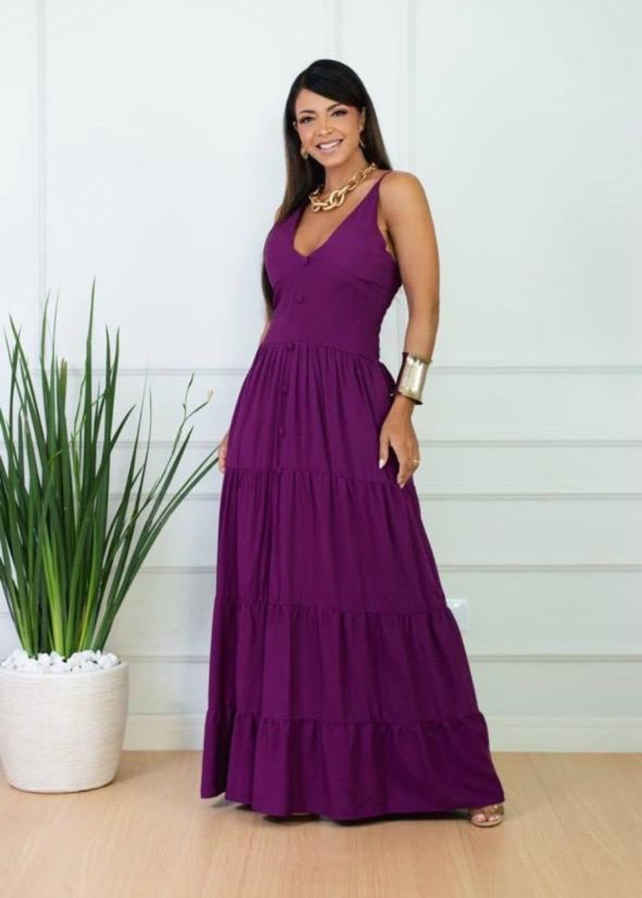 Vestido Longo Roxo