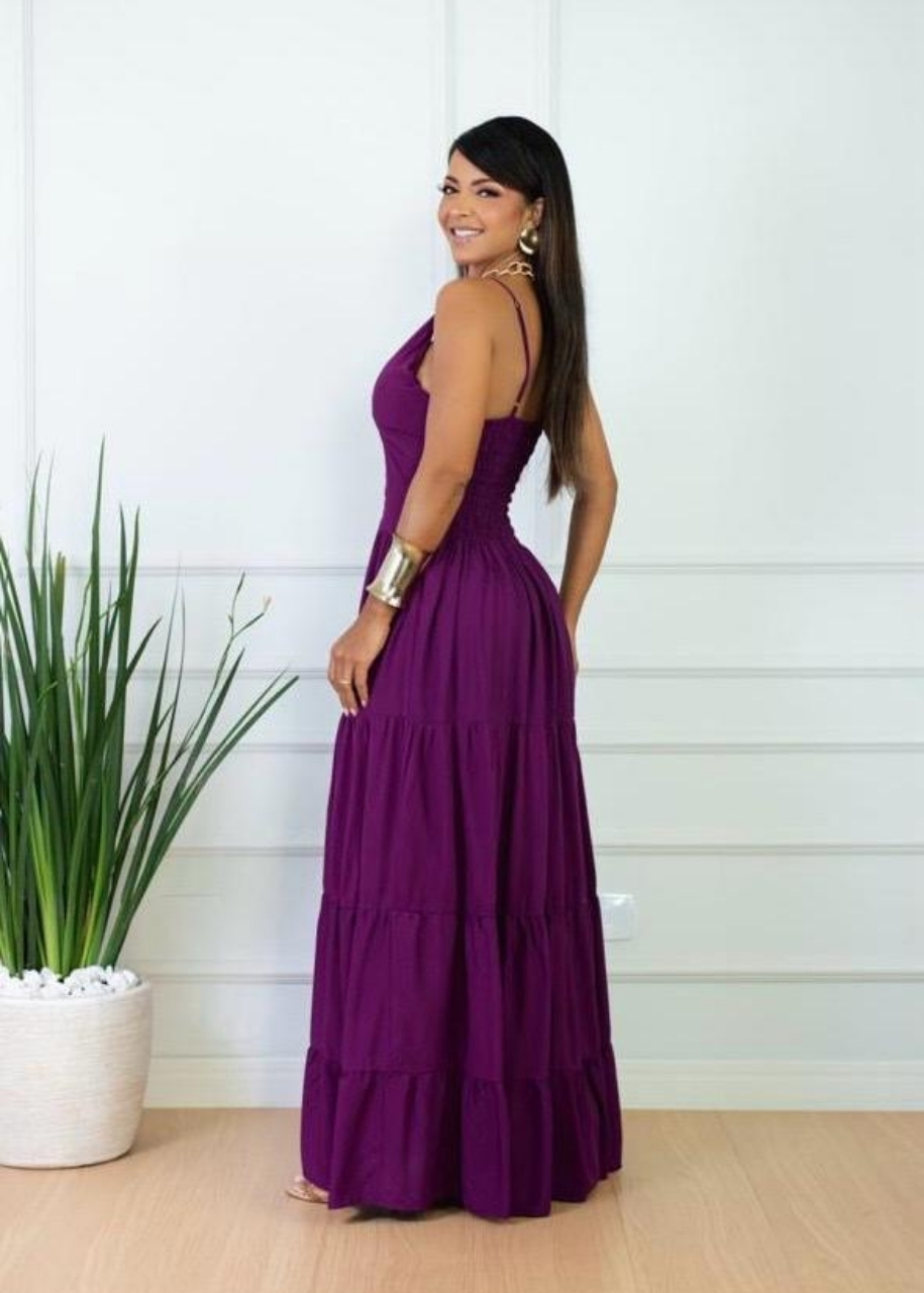 Vestido Longo Roxo - Imagem 2