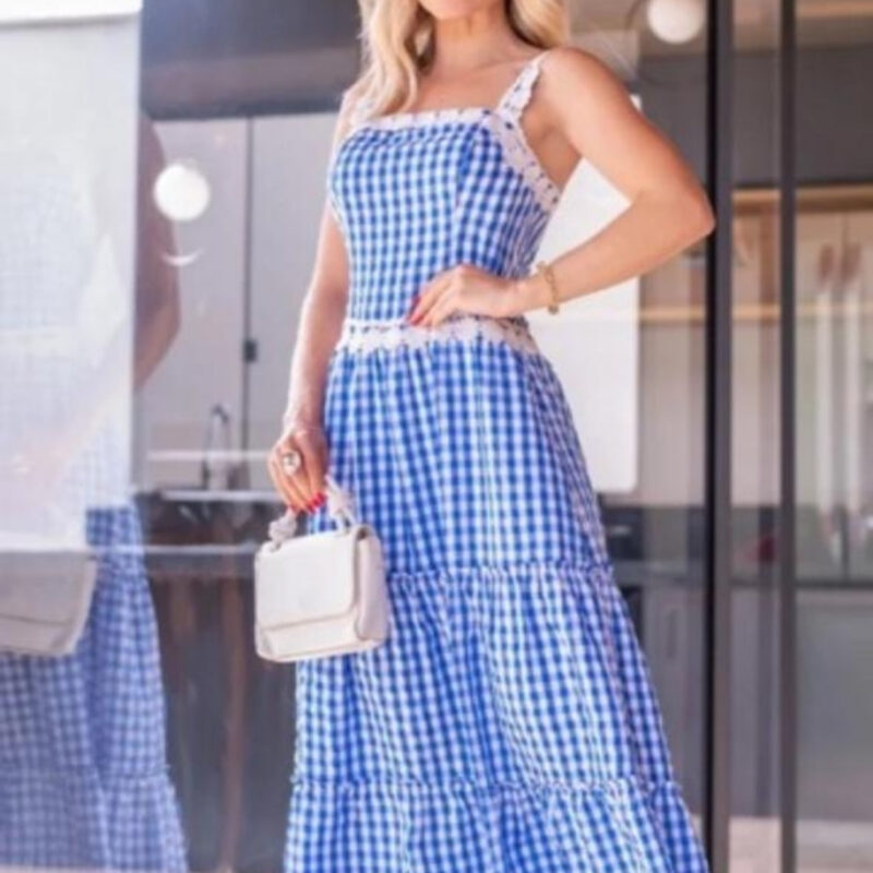 Vestido Longo com Alça em Gripir