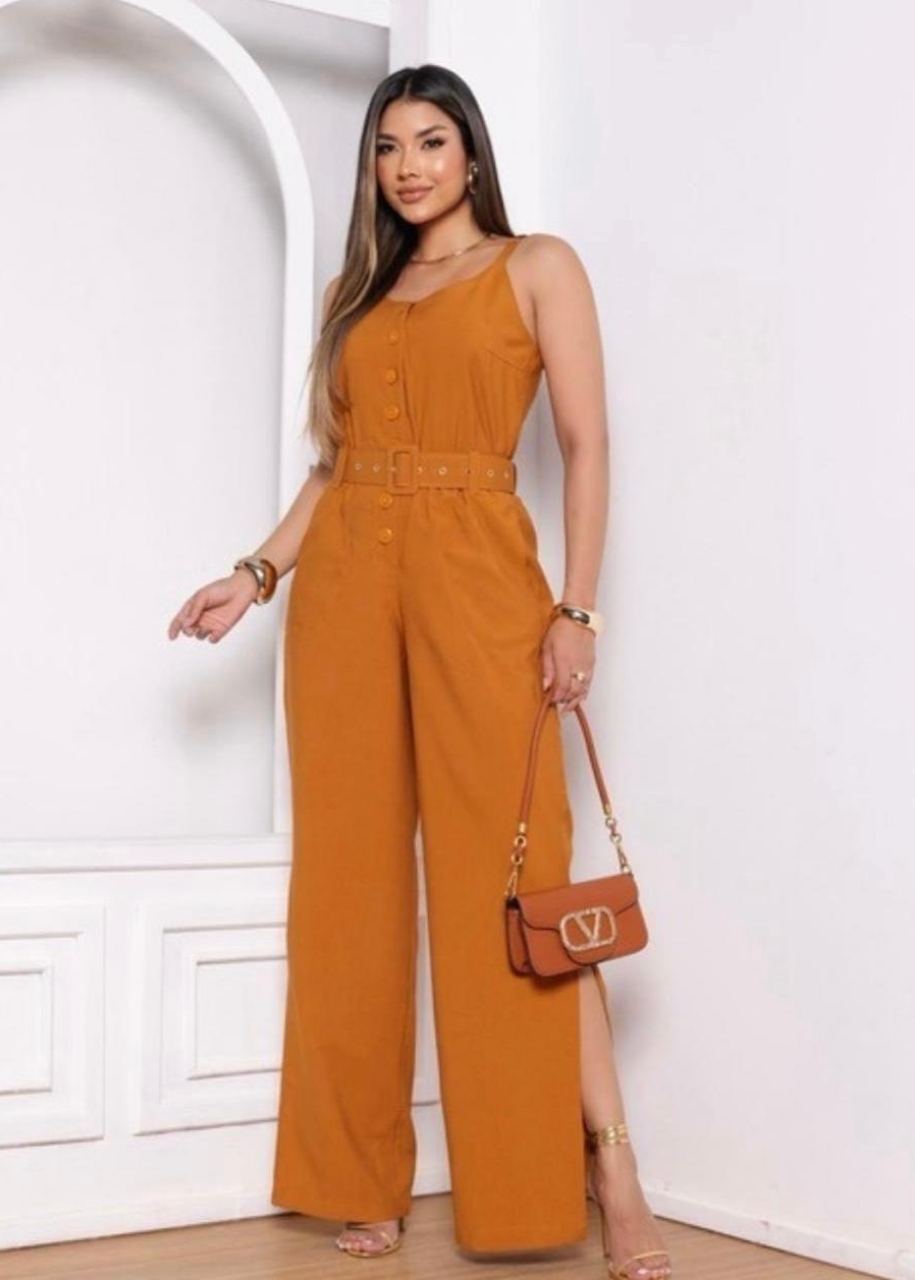 Macacão longo com cinto. - Imagem 3